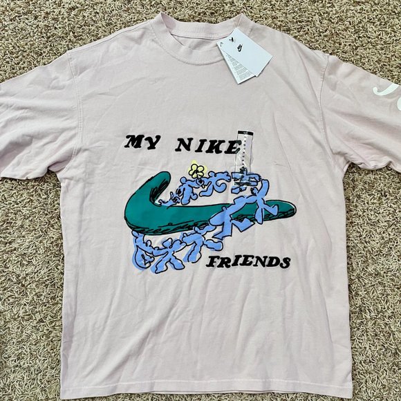 Nike Men’s Sportswear Max 90 Long Sleeve T-Shirt Pink DZ3080-699, Size Medium - Picture 2 of 7